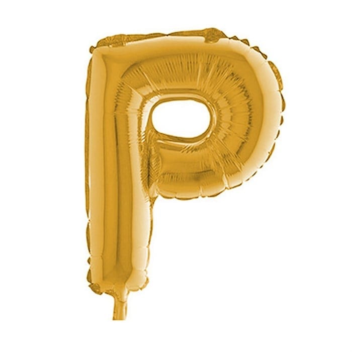 P Harfi Gold Folyo Balon 1 Metre