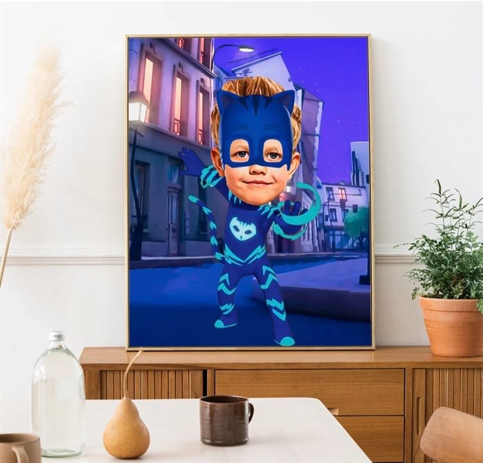 Pijamaskeliler Kişiye Özel Poster