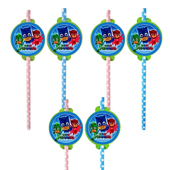 PJ Masks Pijamaskeliler Pipet - 6 Adet