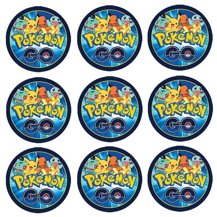 Pokemon Temalı Sticker 10 Adet - 5 cm