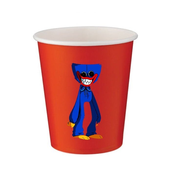Poppy Playtime Huggy Wuggy Stickerlı Bardak - 5 Adet