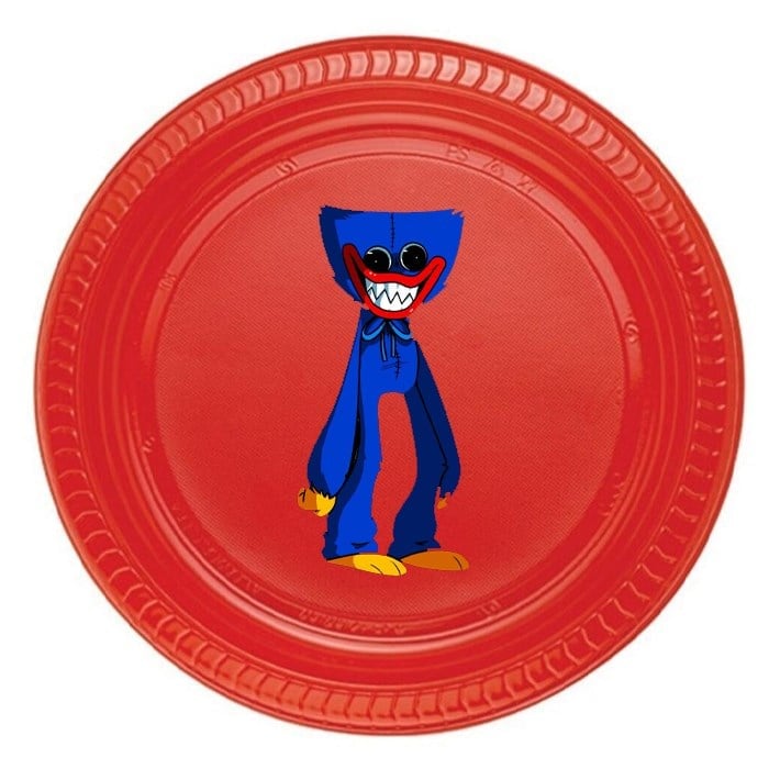 Poppy Playtime Huggy Wuggy Stickerlı Tabak - 5 Adet