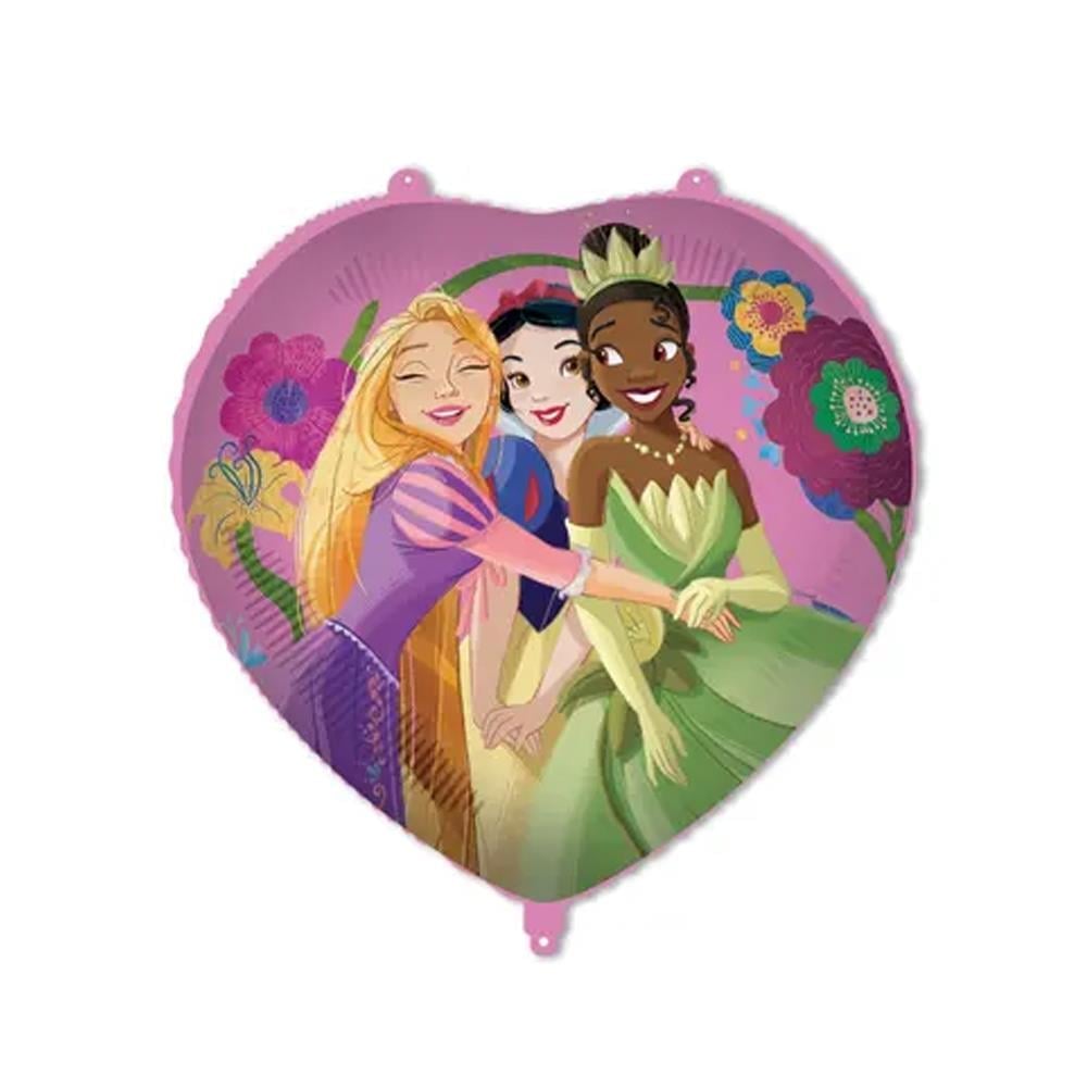 Prensesler Temalı Kalpli Folyo Balon