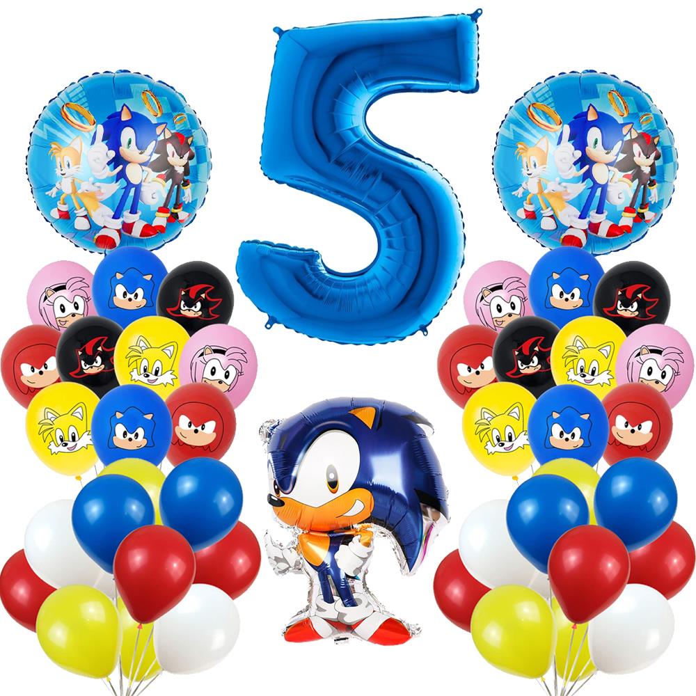 Sonic Doğum Günü Balon Seti