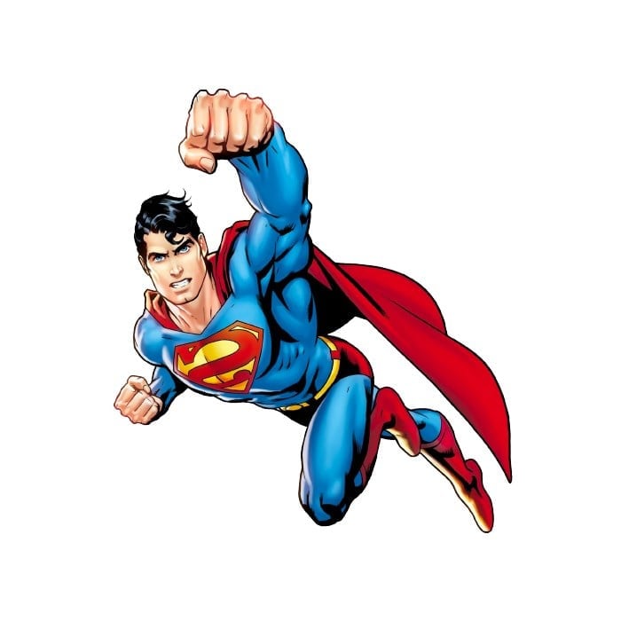 Superman Temalı Sticker 12 cm 1 adet