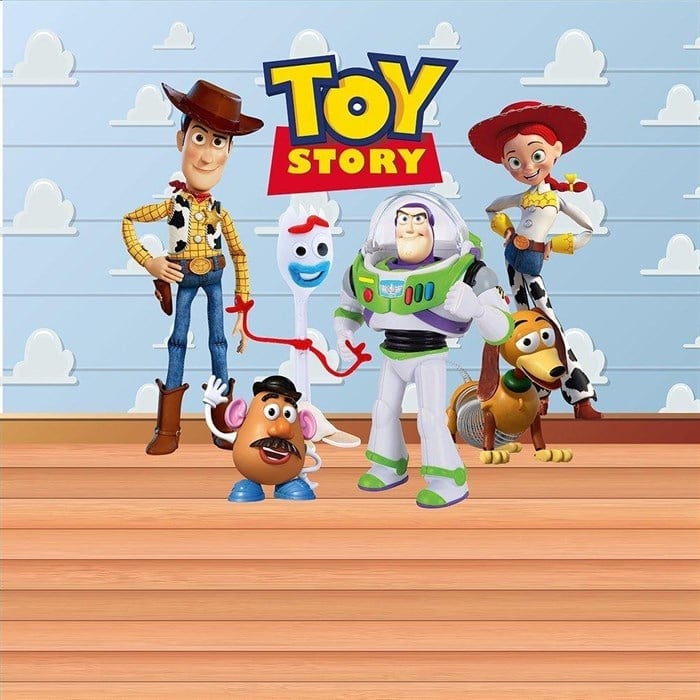 Toy Story Doğum Günü Kare Kişiye Özel Afişi - 2 Boy Seçenekli