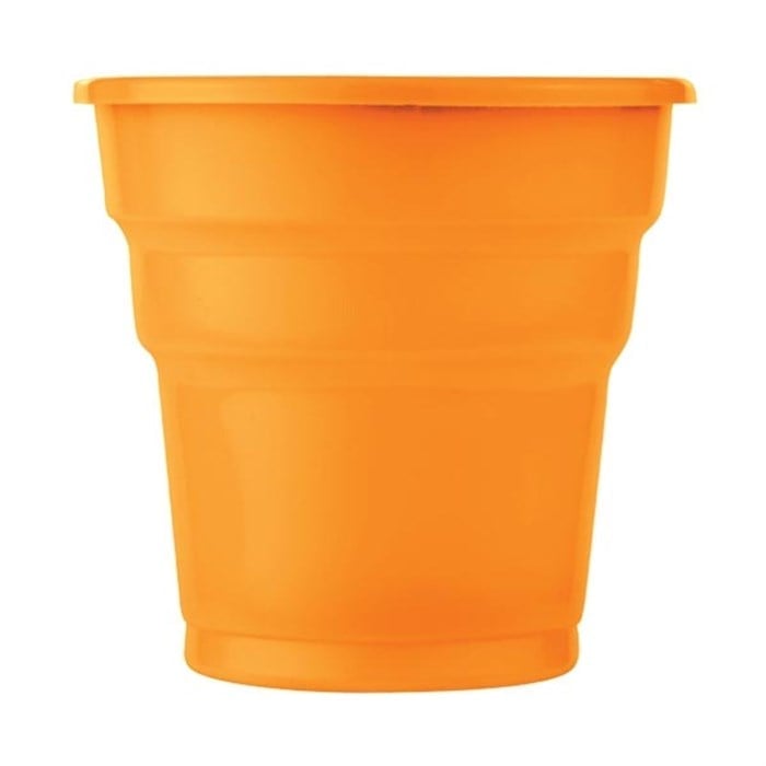 Turuncu Plastik Bardak - 10 Adet