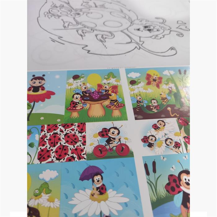 Uğur Böceği Boyama Kitabı (Sticker+Maskeli)