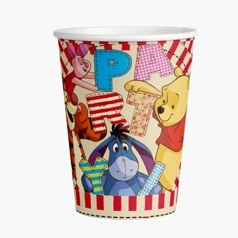 Winnie the Pooh Temalı Karton Bardak 8 Adet