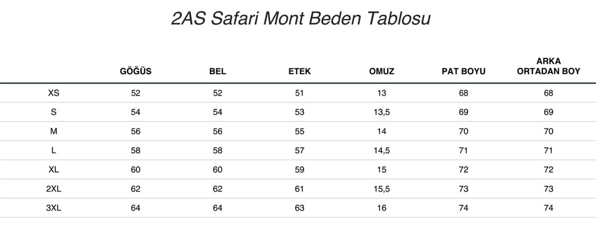 2AS2ASSAFR01-25542AS SAFARİ ERKEK CEKET