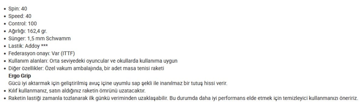 BUTTERFLY85011-0000MASA TENİSİ RAKETİ-BRONZE