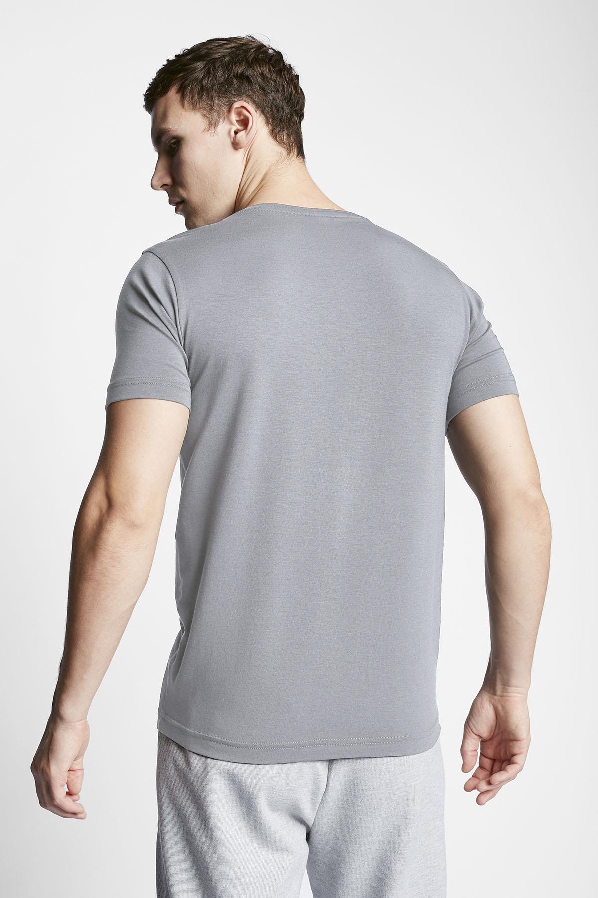 LESCON23BTEB001246-2687LESCON 23S-1246-23B KISA KOL TSHIRT