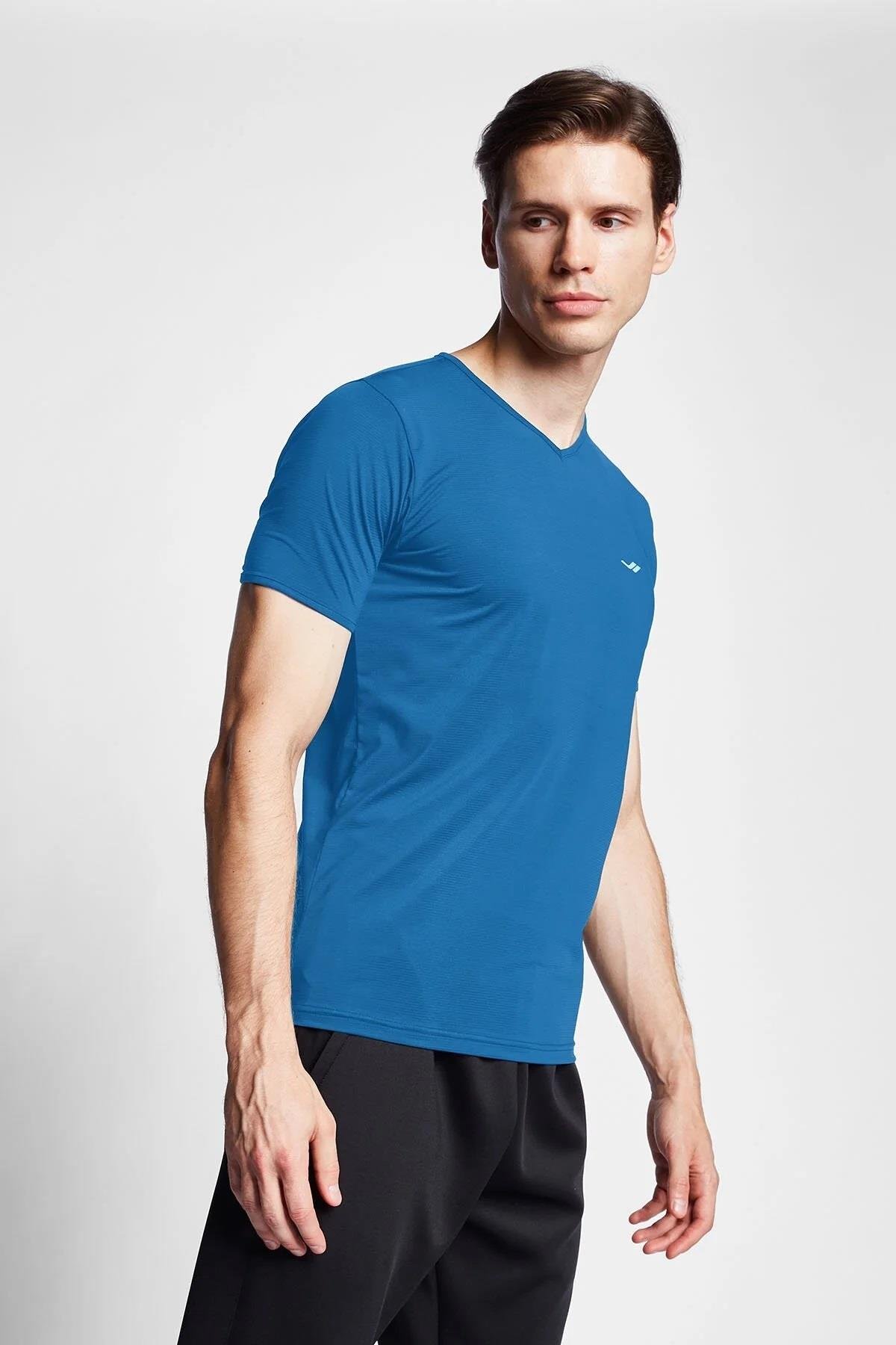 LESCON24BTEB001221-0002LESCON 24S-1221-24B KISA KOL TSHIRT