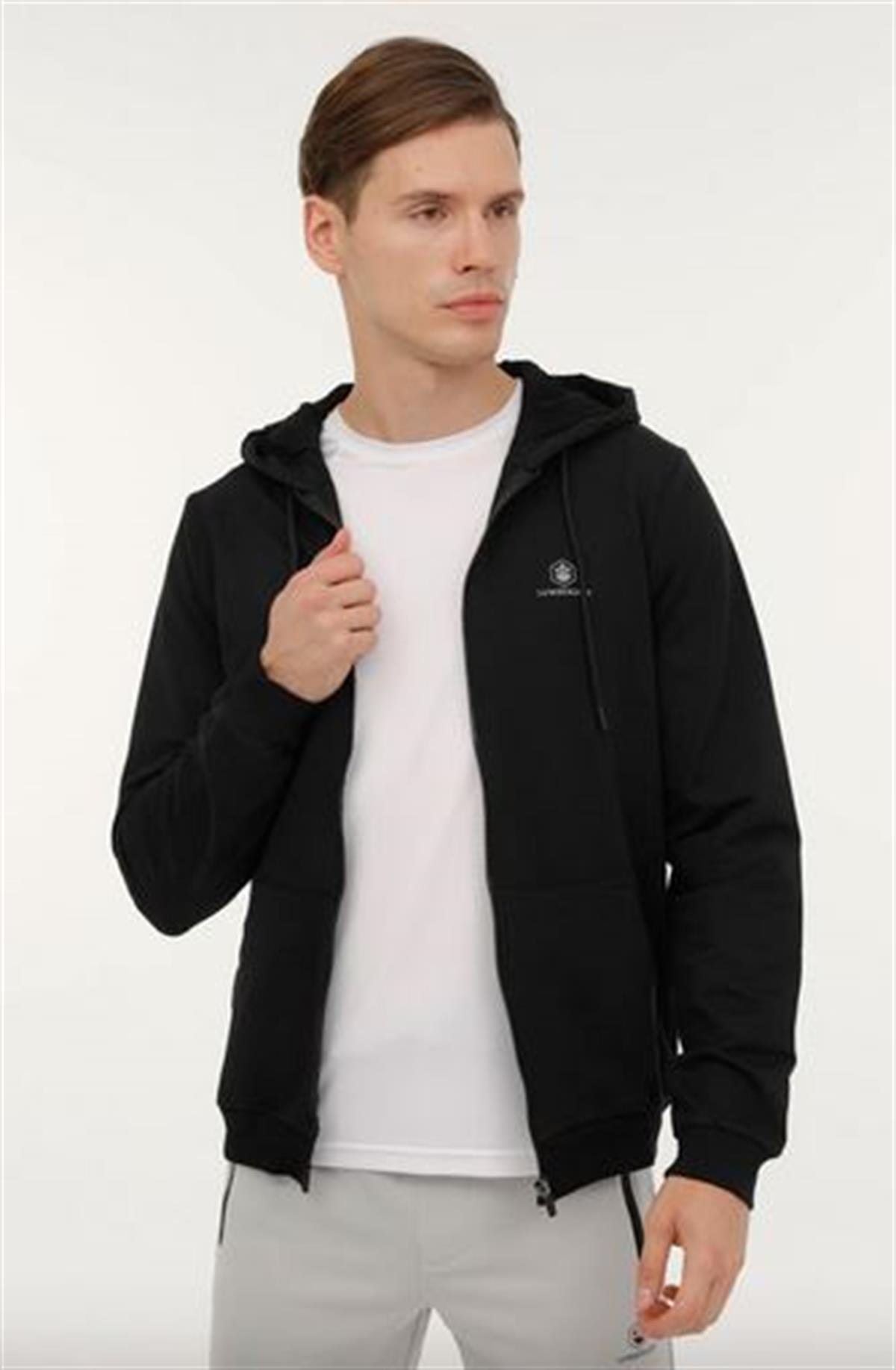 LUMBERJACK101398418-0001LUMBERJACK SN72 BASIC FZ HODDIE SWEATSHIRT