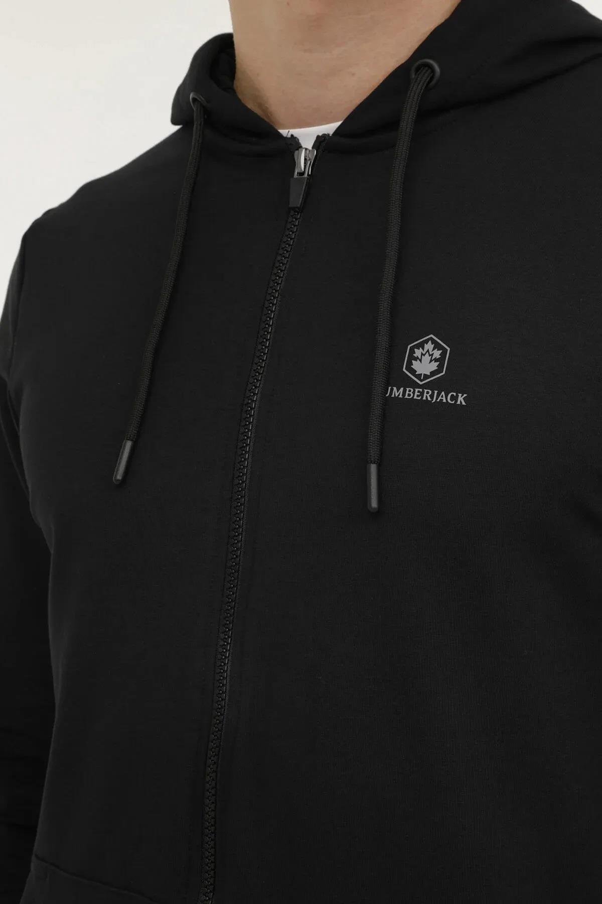 LUMBERJACK101497489-0001LUMBERJACK M-SN72 BASIC FZ HODDIE SWEATSHIRT