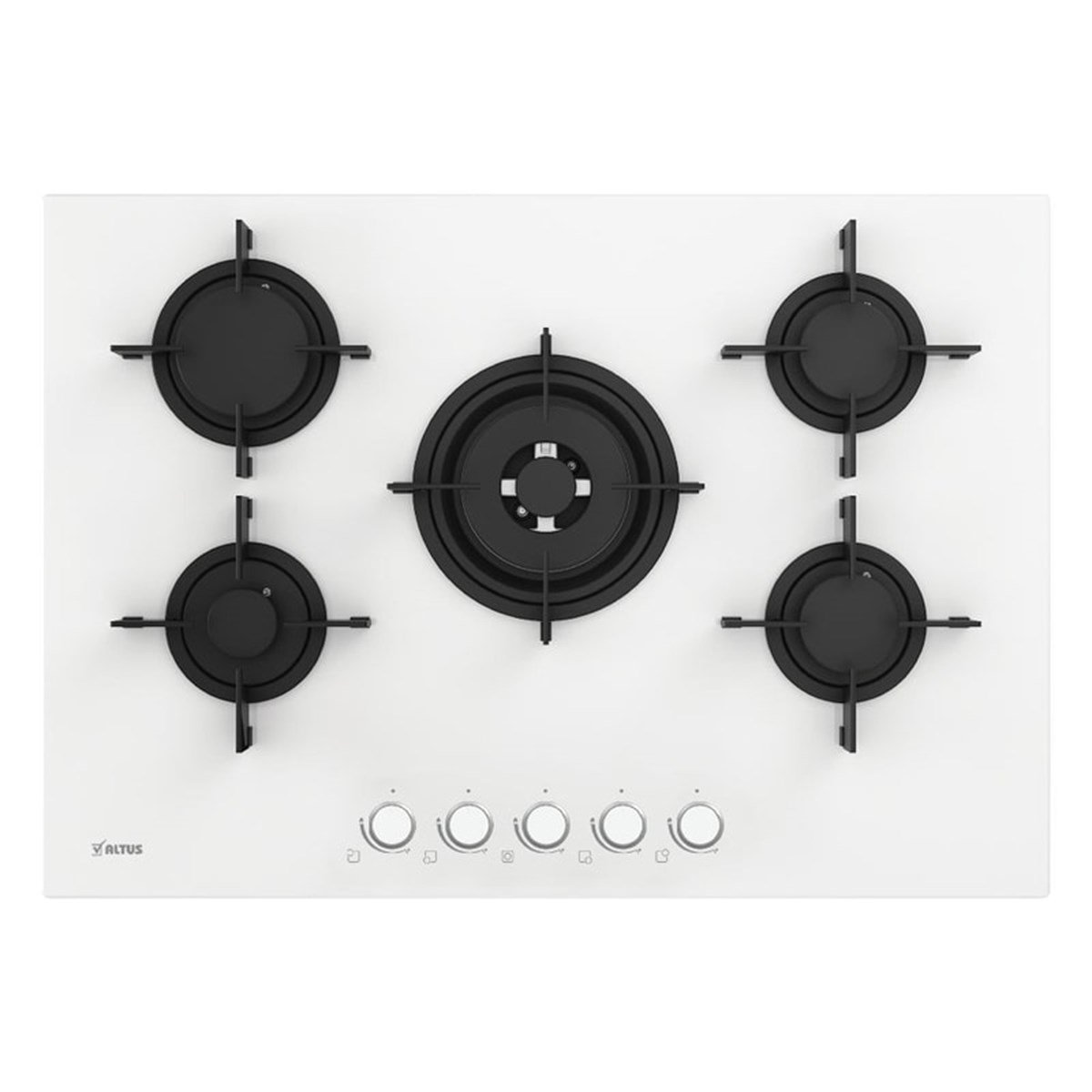 Altus ALA 176 GW 75 cm Beyaz Cam Ankastre Ocak
