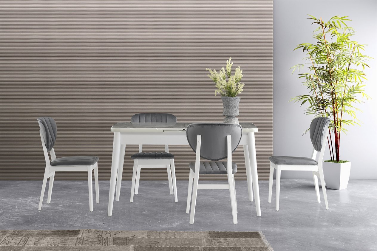 Kaşıklıklı Kelebek Masa / Nisa Sandalye (KKA01-NS10)