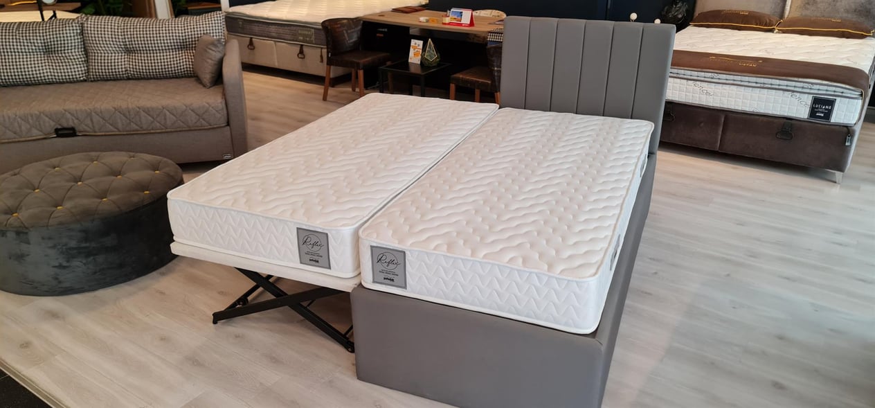 Twin Bed Yavrulu Yatak Baza Seti