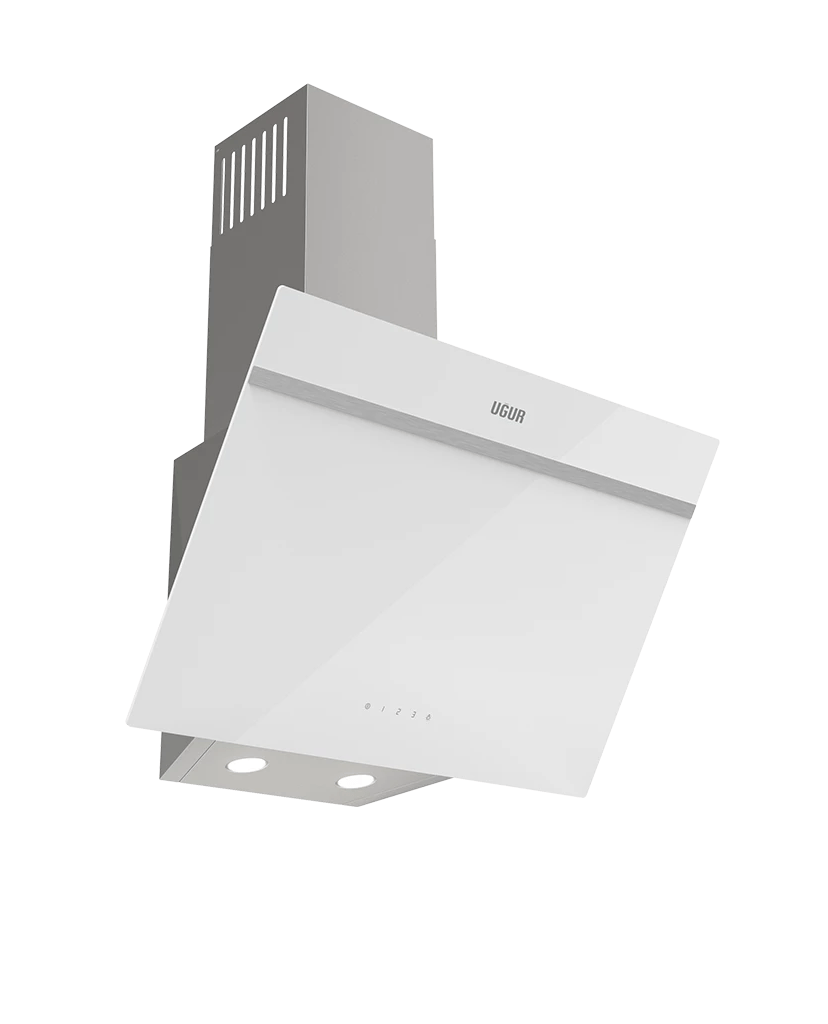 Uğur UAD 6011 BA3DHD Beyaz Cam Duvar Tipi Davlumbaz