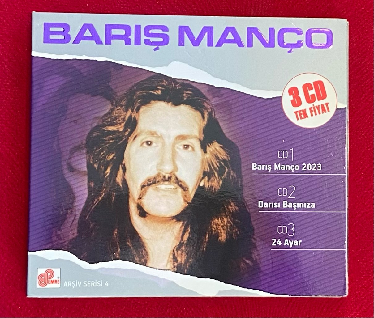 BARIŞ MANÇO - 2023 / DARISI BAŞINIZA / 24 AYAR  (3 ALBÜM BİRARADA)