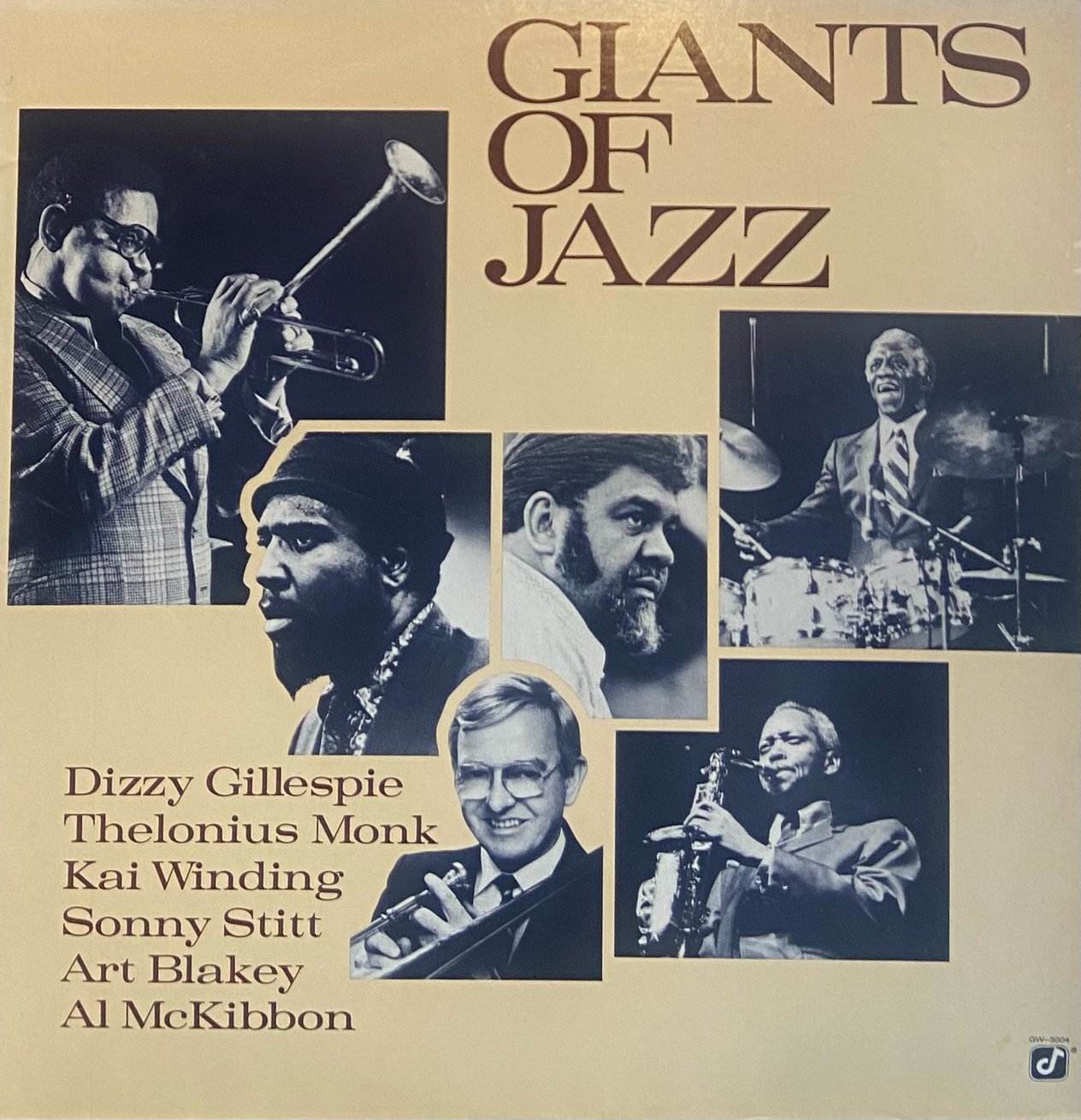 DIZZY GILLESPIE , THELONIOUS MONK , KAI WINDING , SONNY STITT , ART BLAKEY , AL Mc KIBBON - GIANTS OF JAZZ 
