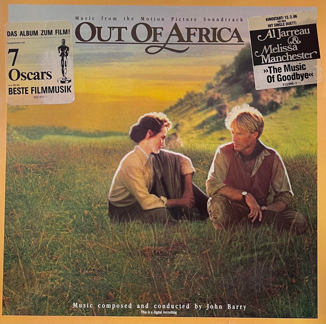 JOHN BARRY - OUT OF AFRICA - MUSIC FROM THE MOTION PICTURE SOUNDTRACK 