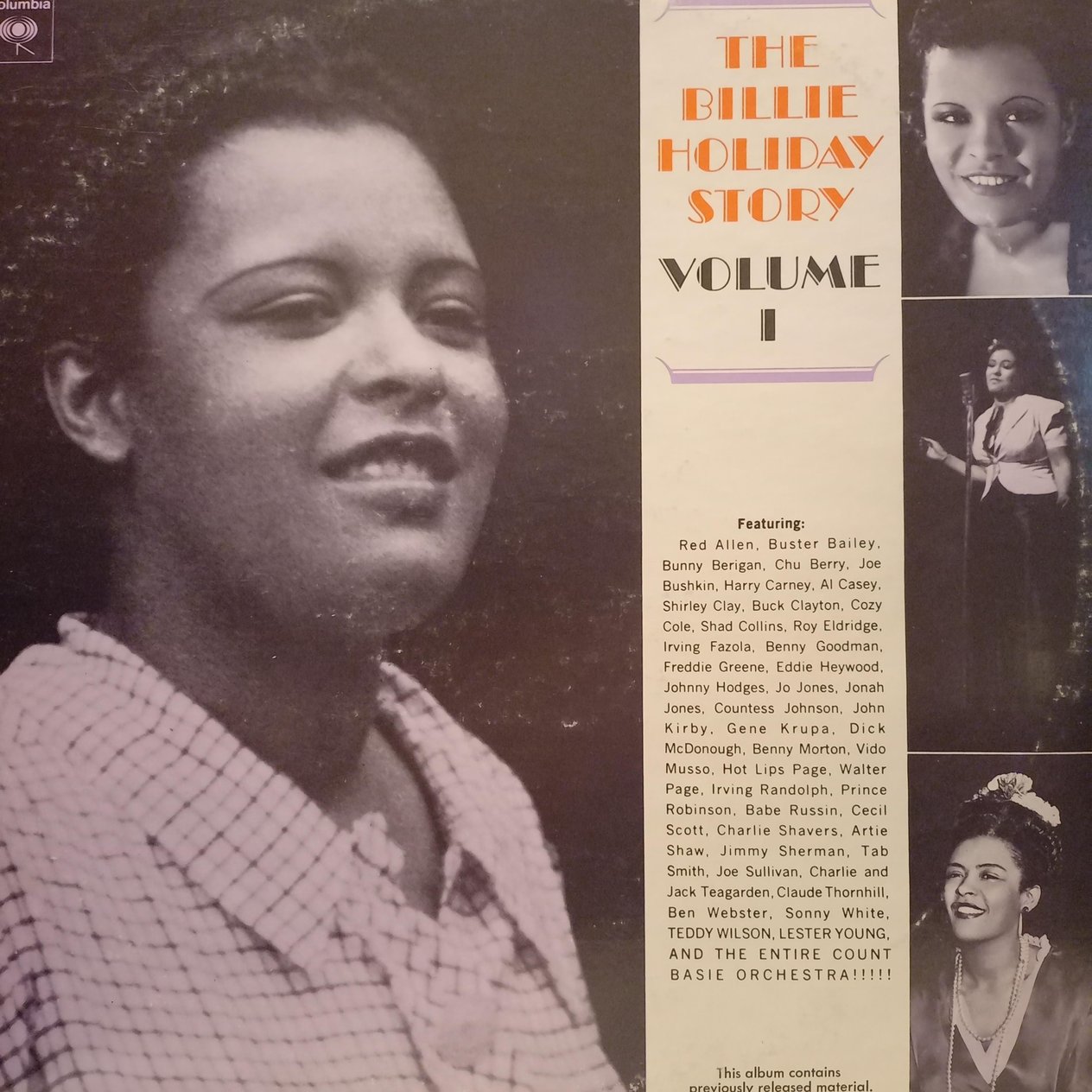 THE BILLIE HOLIDAY - THE BILLIE HOLIDAY STORY VOLUME I