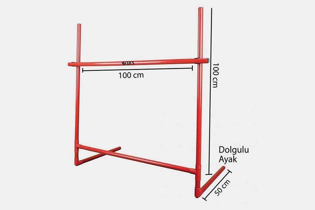 Çeşitli Antrenmanlar İçin Uyumlu: Scucs Ayarlanabilir Atletizm Engeli 10-100 cm
