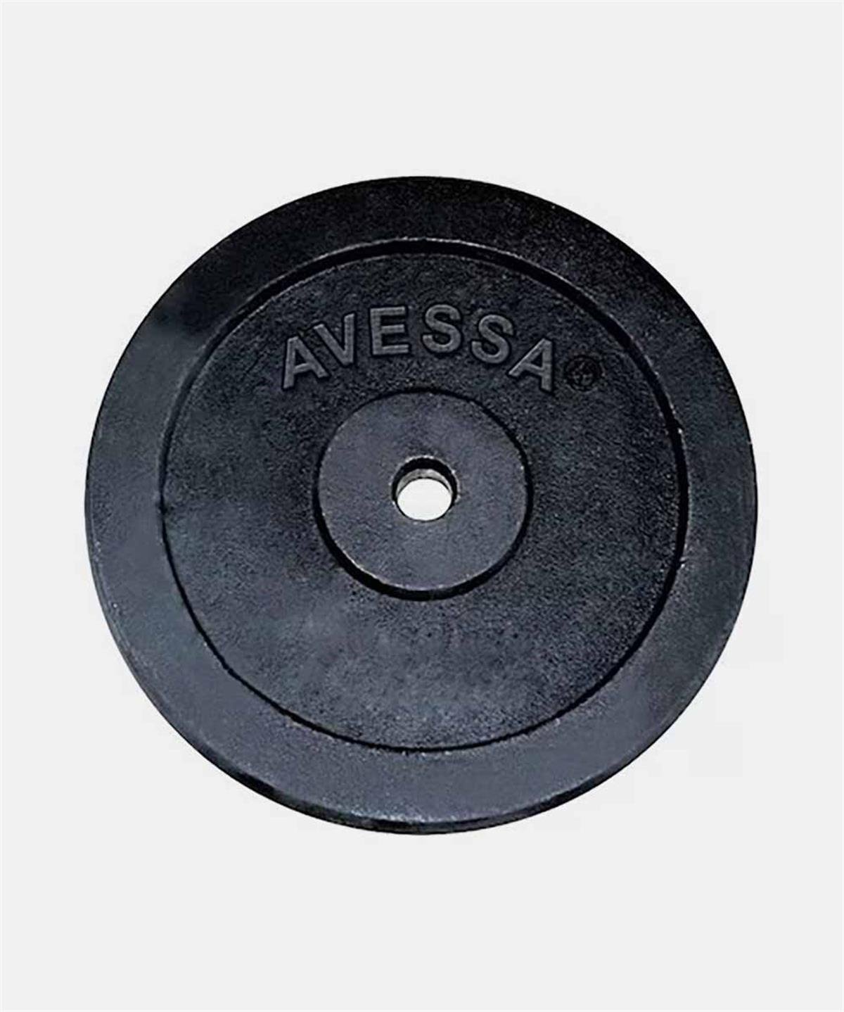 PLAKA15AvessaDöküm Ağırlık SetleriAvessa 15 KG Siyah Plaka