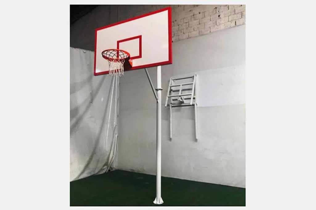 BT1201 Bayspor 105x180 cm Fiber Panya Tek Direk Basketbol Potası: Dayanıklı ve Güvenilir Malzeme ile Optimum Oyun Performansı