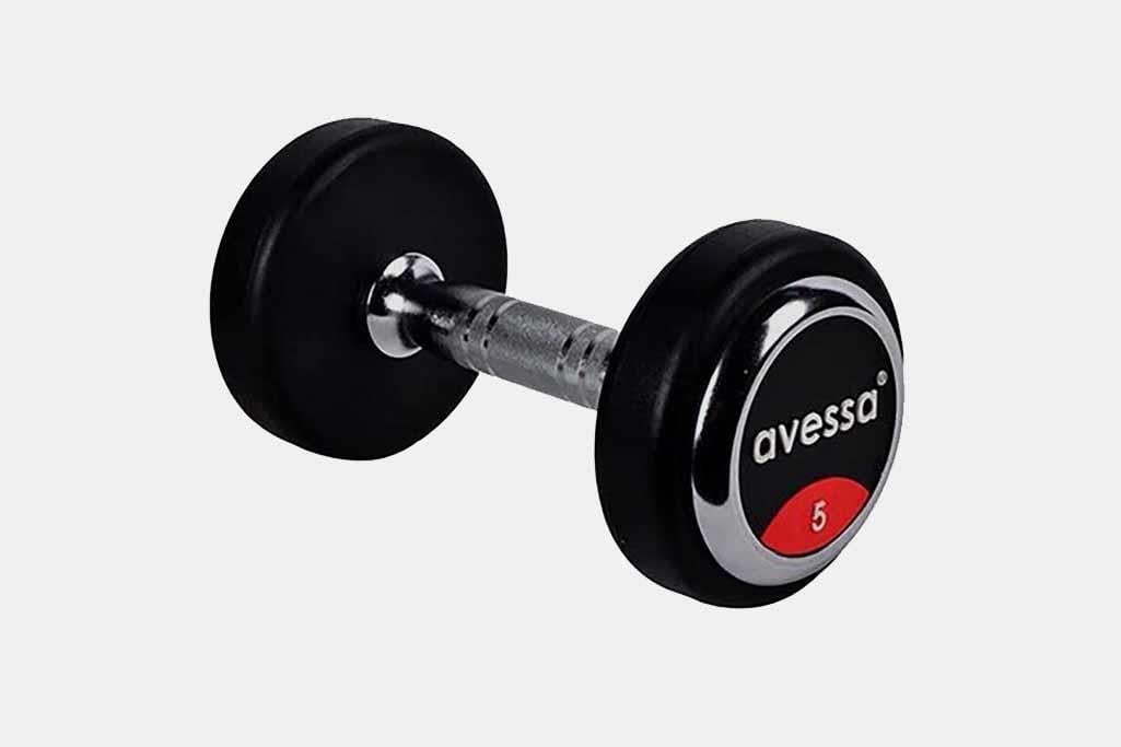 Ergonomik Tasarım, Kolay Tutuş: Avessa Kauçuk Kaplı Olimpik Dambıl 5 KG