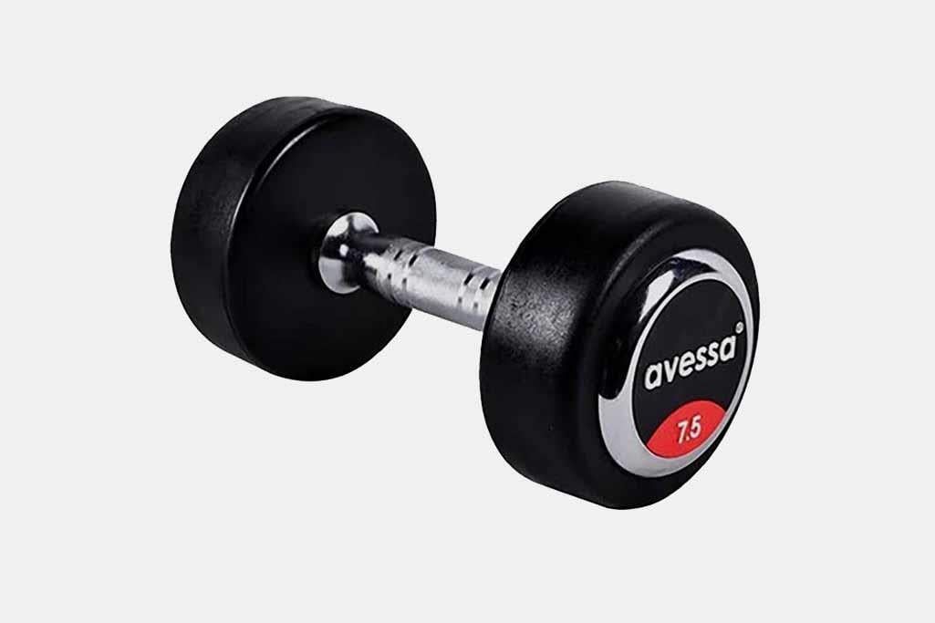 Çeşitli Egzersiz Seçenekleriyle: Avessa Kauçuk Kaplı Olimpik Dambıl 7,5 KG