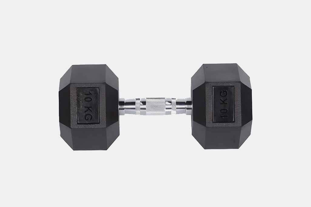 Çeşitli Egzersiz Seçenekleriyle: Helix H-RD10KG Kauçuk Dambıl - 10 KG