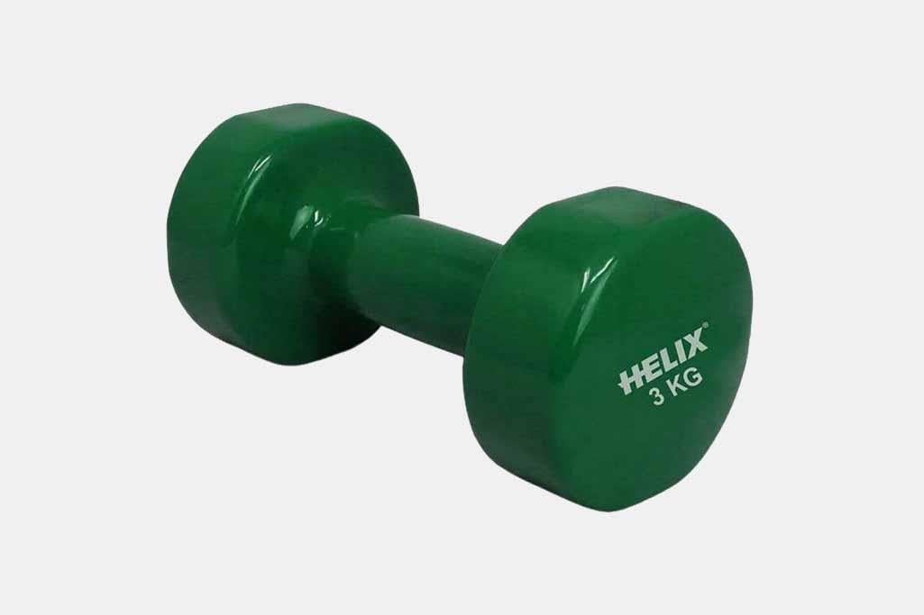 Dayanıklı ve Hafif Malzeme: Helix H-VKD3KG Vinyl PVC Dambıl - 3 KG