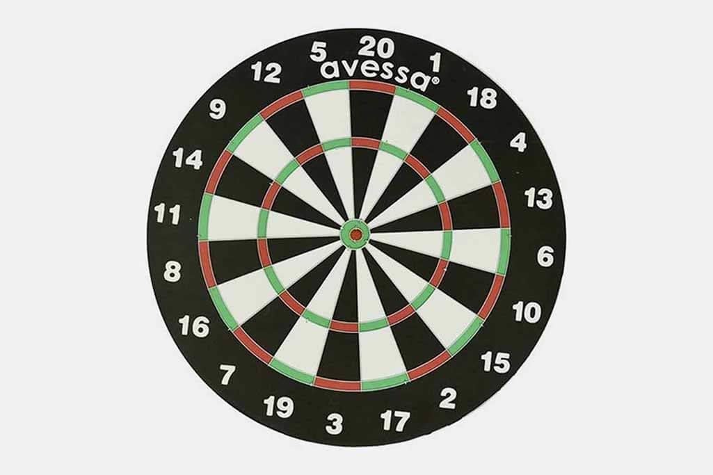 Avessa DART-10 18'' Ahşap 6 Oklu Dart Seti - Klasik Ahşap Tasarımıyla Geleneksel Dart Oyunları için İdeal Seçenek