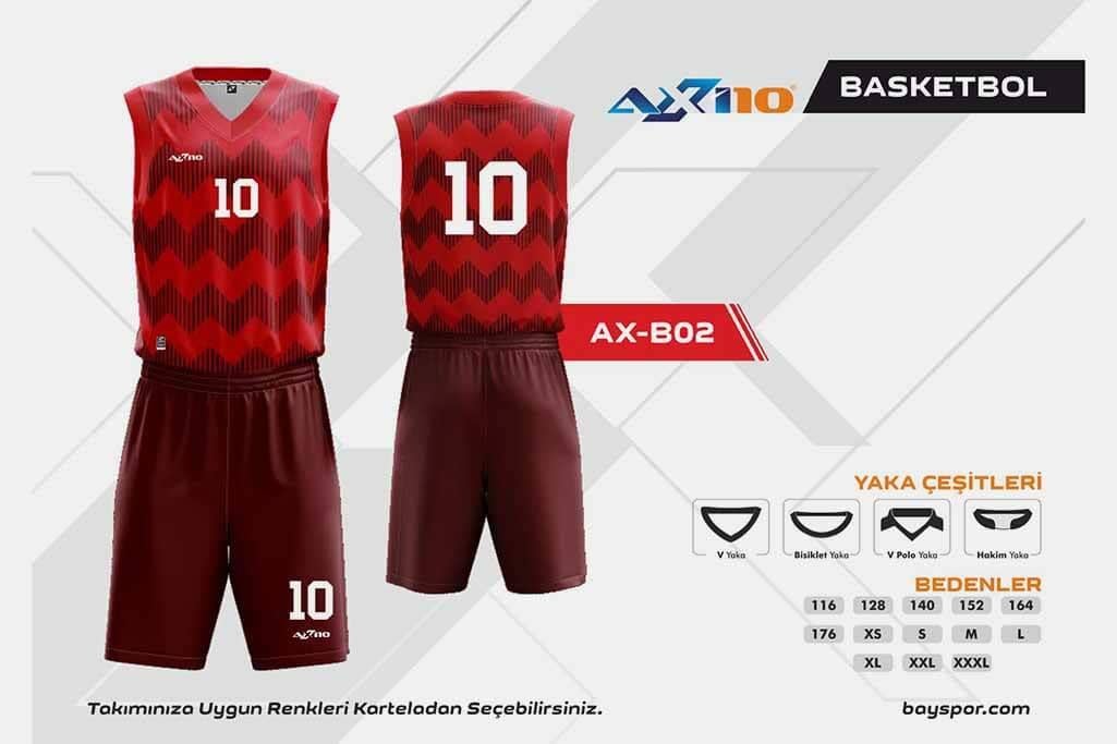 Axi10 AX-B02 Dijital Basketbol Forma Takımı - Konforlu Tasarım ve Hareket Özgürlüğü ile Optimum Oyun Performansı