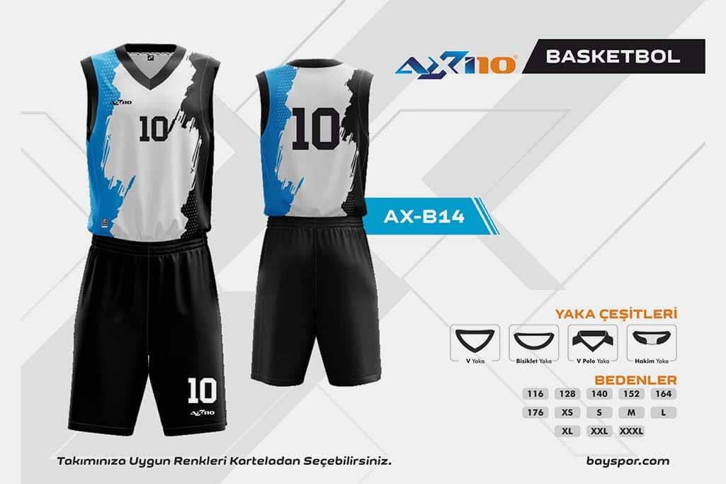 Axi10 AX-B14 Dijital Basketbol Forma Takımı - Konforlu Tasarım ve Hareket Özgürlüğü ile Optimum Oyun Performansı