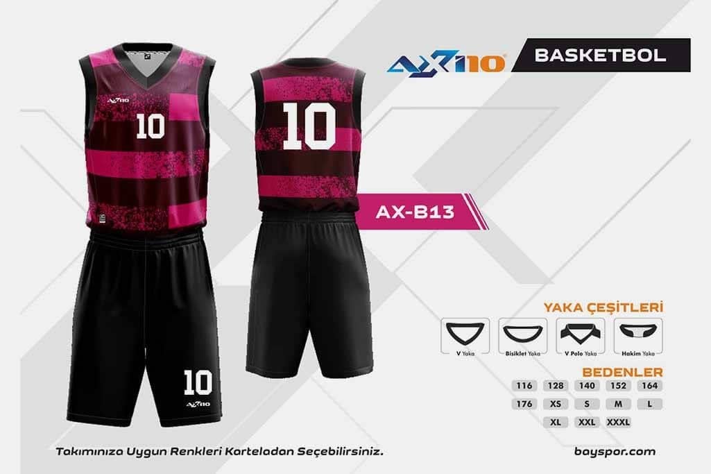 Axi10 AX-B13 Dijital Basketbol Forma Takımı - Konforlu Tasarım ve Hareket Özgürlüğü ile Optimum Oyun Performansı