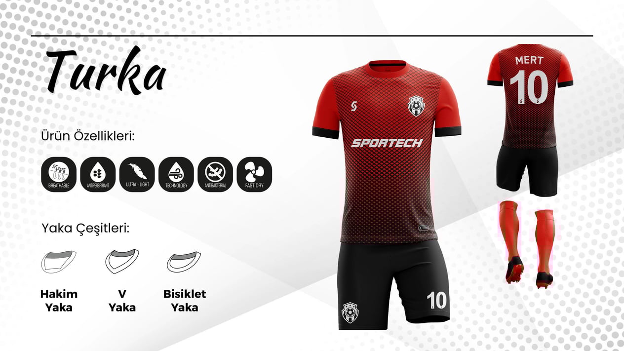 SPORTECH turka Dijital Futbol Forma Takımı