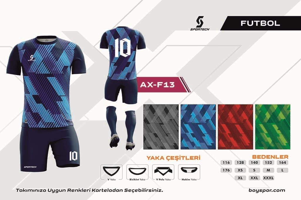 SPORTECH  AX-F13 Dijital Futbol Forma Takımı