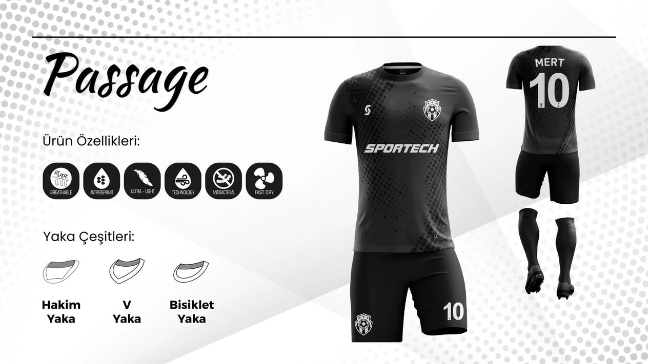 SPORTECH passage Dijital Futbol Forma Takımı