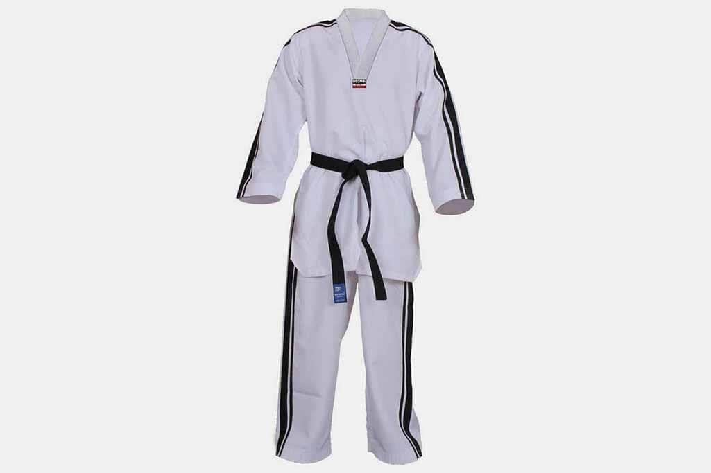 Dosmai TE040 Beyaz Yaka Teakwondo Elbisesi