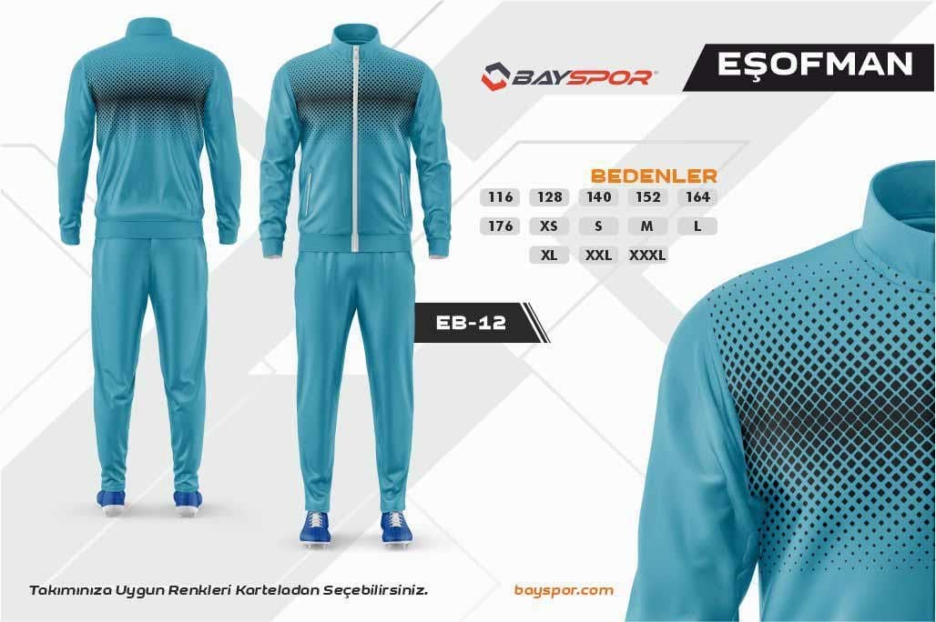 Sportech Dijital Baskılı Kamp Eşofman Takımı