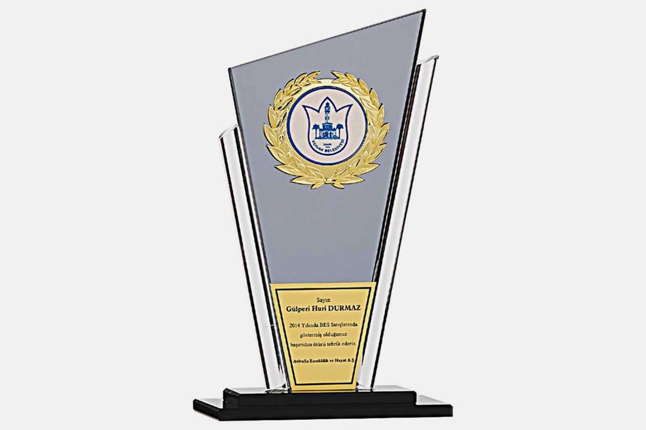 Bayspor M111 Kristal Plaket 27 cm