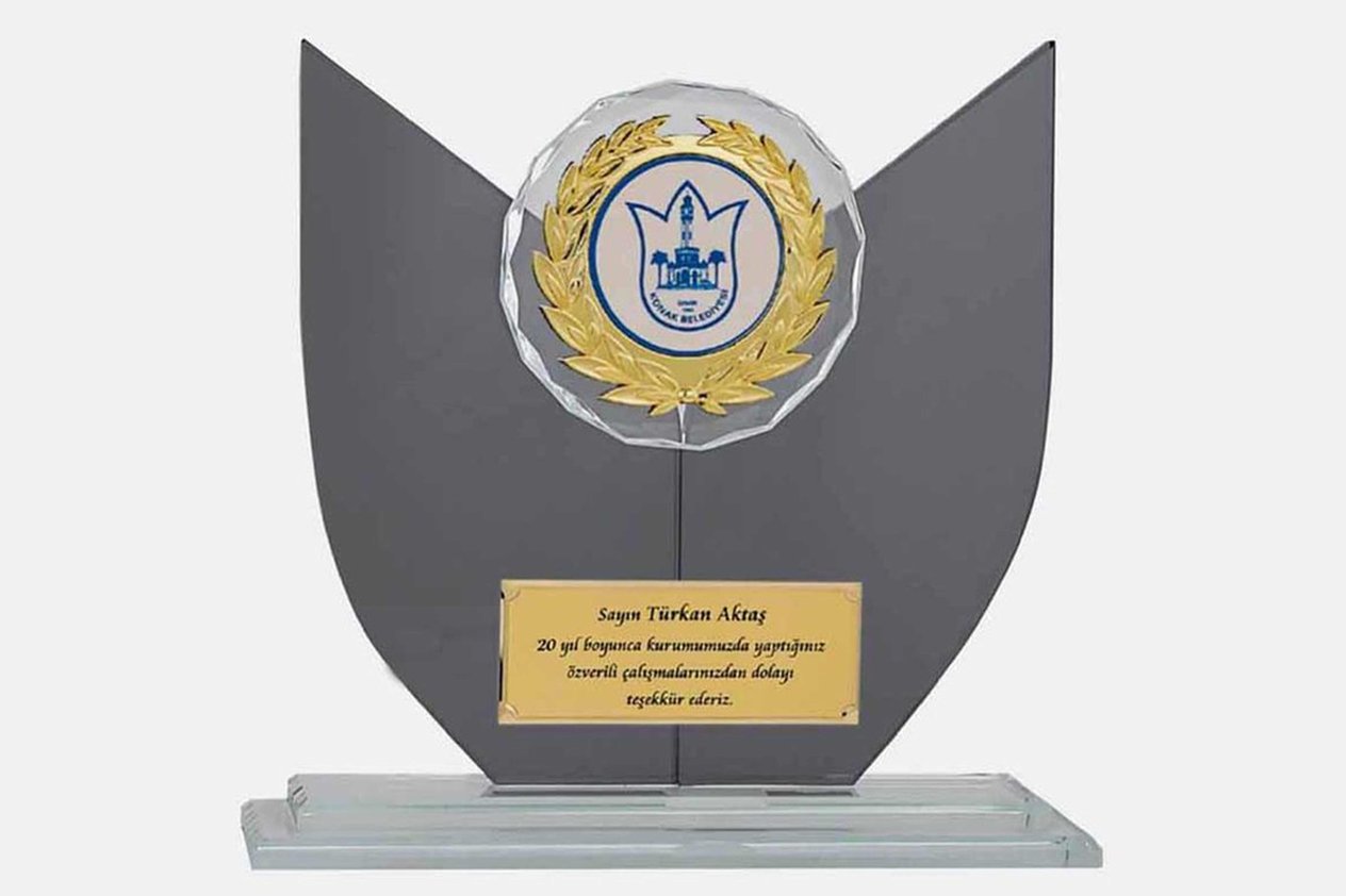 Bayspor M65 Kristal Plaket 22 cm