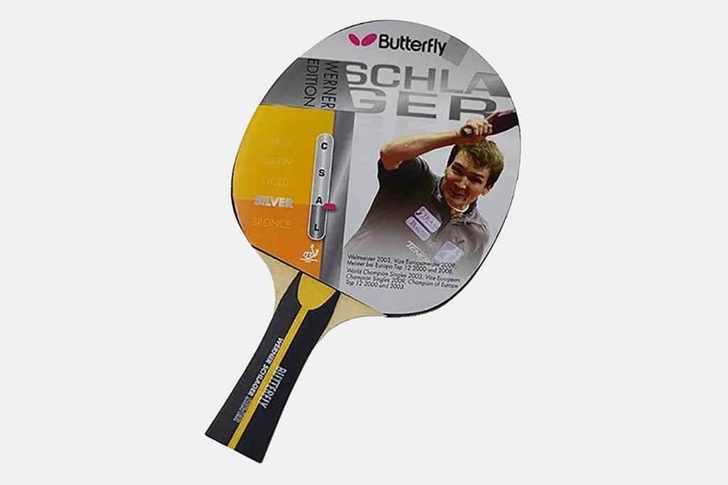 "Butterfly 85070 Werner Schlager Silver ITTF Onaylı Masa Tenisi Raketi - Profesyonel Oyun Deneyimi ve Kalite"