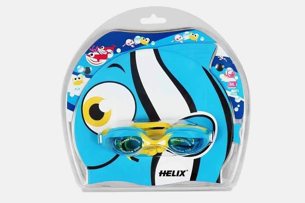 Helix KBS300 Çocuk Yüzücü Gözlüğü ve Bone Seti