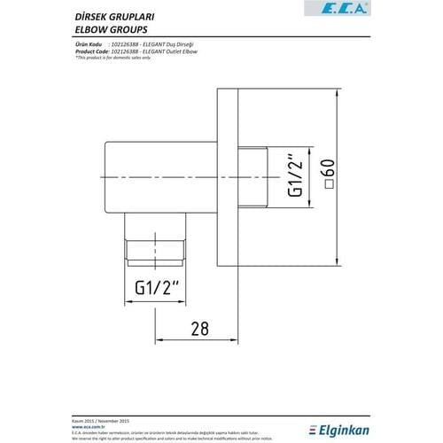ECA Ankastre Gömme Banyo Bataryası Duş Seti  Tüm Parçalar Dahil 25x25