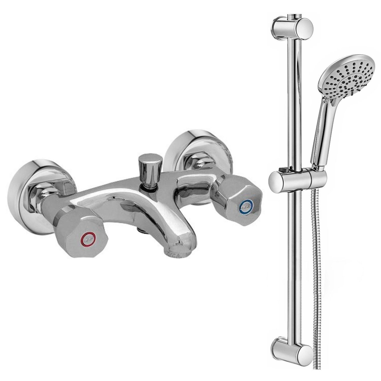 ECA Pınar Banyo Bataryası + ECA Logica Sürgülü Duş Seti Üst Takımı