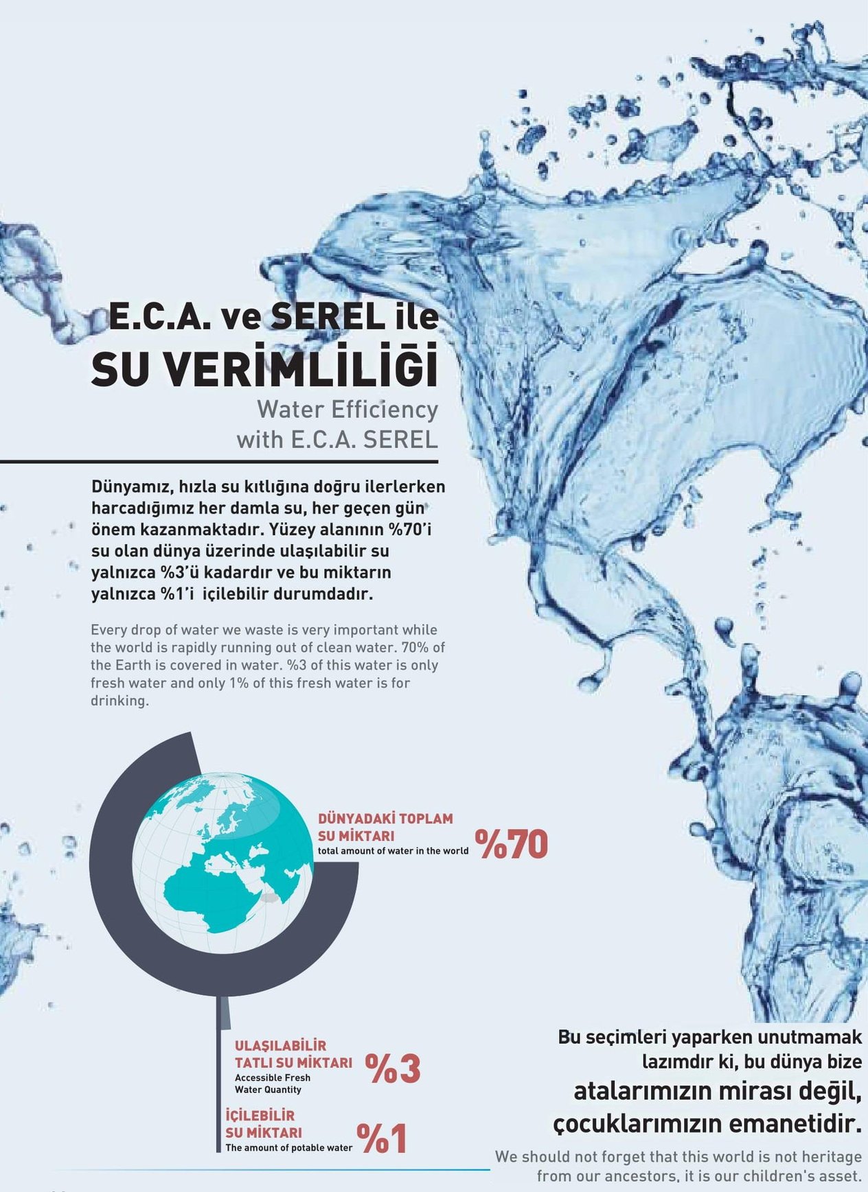 ECA Tavandan Duş Başlığı Borusu Altın Renkli 102826654